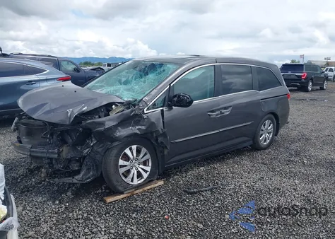 2014 Honda Odyssey Ex-L из США, поврежденный, VIN 5FNRL5H61EB088134